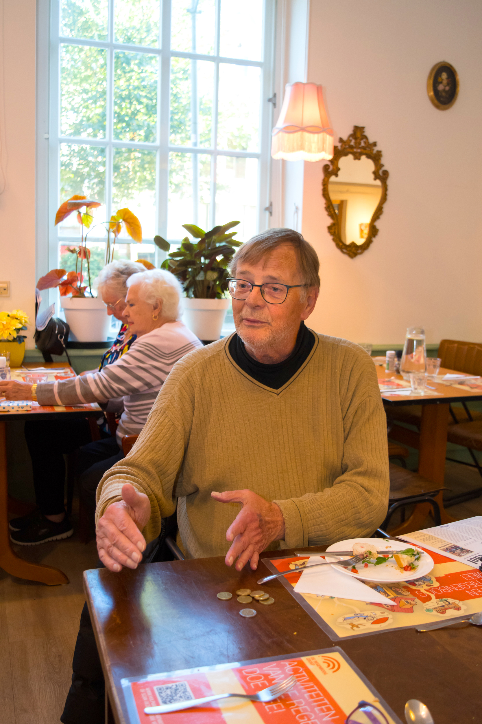 Edward, bezoeker van het buurtrestaurant in Het Claverhuis